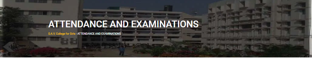 attendence and examination