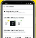 select a service mobile